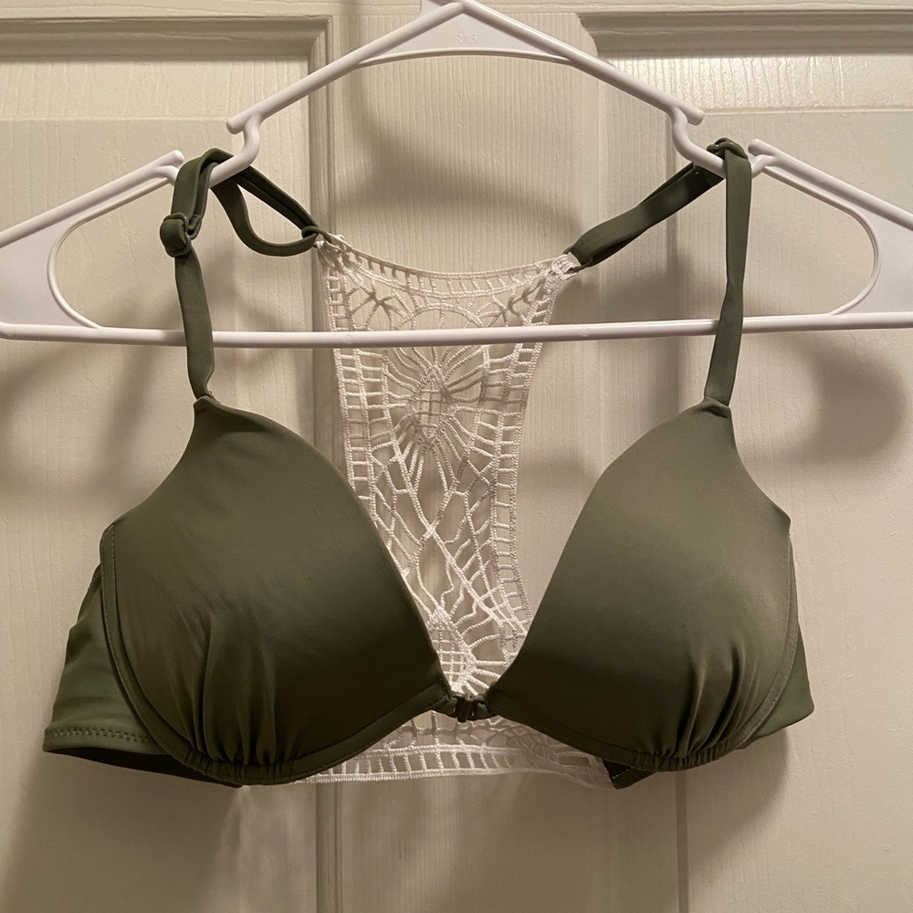 Olive Green Bikini Top